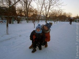 Зимние игры детей