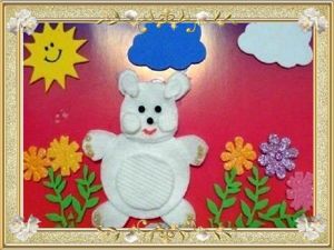Аппликации из ватных дисков