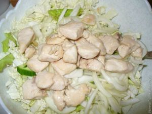теплый салат с курицей и овощами рецепт