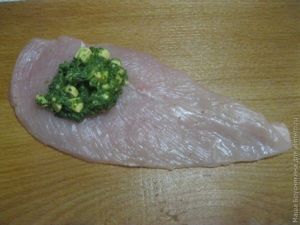 Курочка со шпинатом