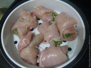 Курочка со шпинатом