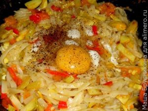 Паста с овощами