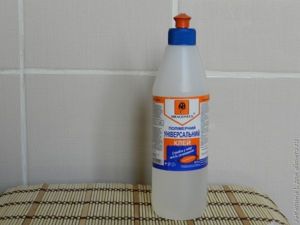 Декорирование бутылки манной крупой