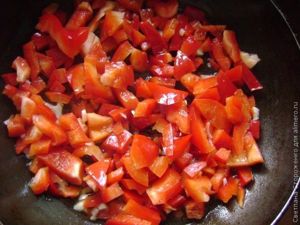 Салат «Мозаика» с курицей и сладким перцем