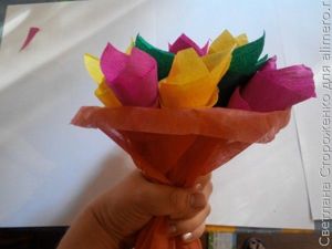 Букет из конфет на палочке