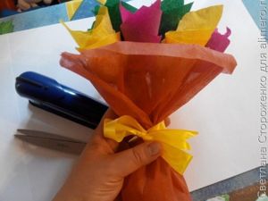Букет из конфет на палочке