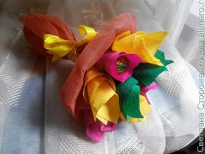 Букет из конфет на палочке