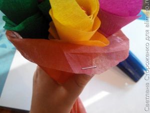 Букет из конфет на палочке