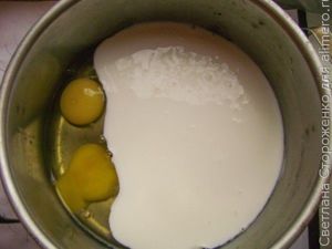 Пирог с ветчиной и сыром