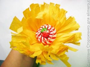 цветы из гофробумаги