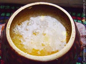 Каша в горшочке со свиным сердцем