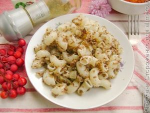 Макароны по-флотски со свиным сердцем