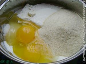 Творожная запеканка с фруктами