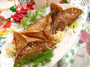 Блинчики с грибами