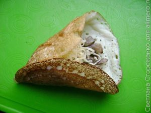 Блинчики с грибами