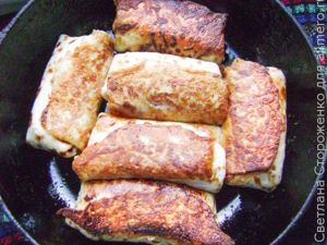 Блинчики с творогом и тыквой