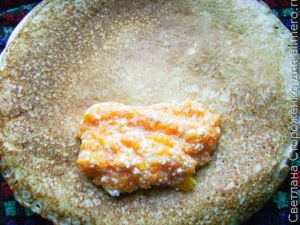 Блинчики с творогом и тыквой