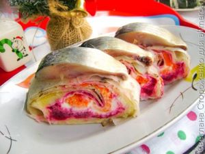 Сельдь под шубой в лаваше