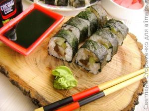 Роллы рецепт с соленой скумбрией