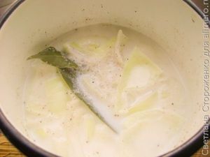 Мясные тефтели под соусом бешамель