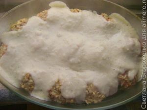 Мясные тефтели под соусом бешамель