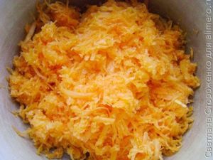 Тыквенный пирог с яблоком
