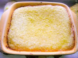 Творожная запеканка без яиц с апельсинами