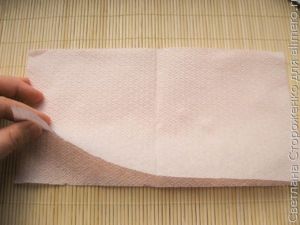 Валентинка из салфеток