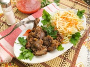 Рецепт отбивных из куриных сердечек