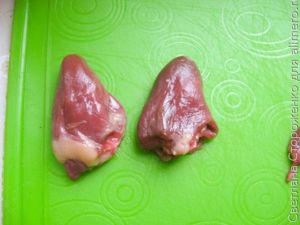 Рецепт отбивных из куриных сердечек