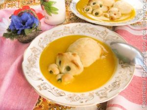 Овощной суп-пюре с бегемотами