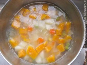 Овощной суп-пюре с бегемотами