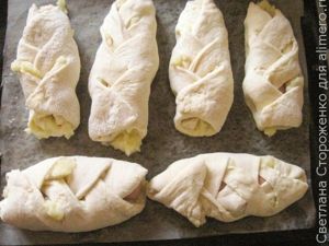 Cосиски в тесте с картофелем