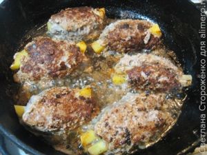 Мясные котлеты с картофельной начинкой