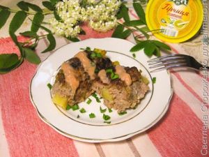 Мясные котлеты с картофельной начинкой