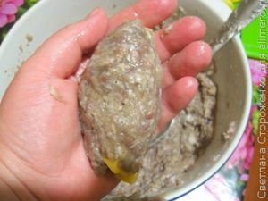 Мясные котлеты с картофельной начинкой