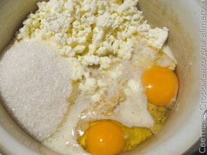 Овсяное печенье с творогом и клюквой