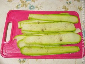 Шашлык из куры и кабачка