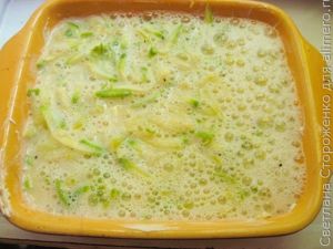 Вкусный омлет с кабачками