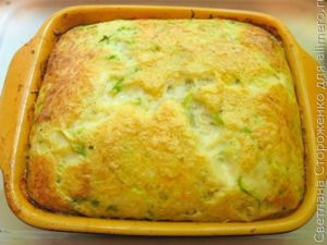 Вкусный омлет с кабачками