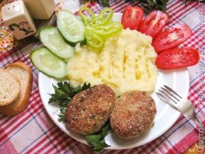 Рыбные котлеты из бычка