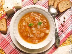 Борщ с курицей