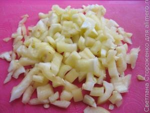 Теплый салат из баклажанов