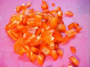 Вкусные оладьи из патиссонов и болгарского перца