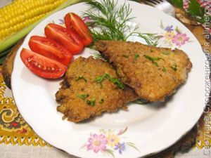 Мясные котлеты в вафлях