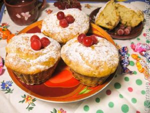 Творожные кексы с ананасом
