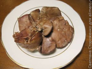Рецепт салата с печенью кролика