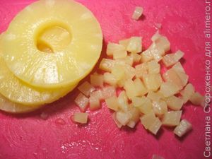 Сочный торт с ананасом