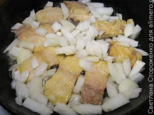 Тушеная рыба в молоке
