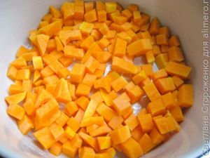 Шарлотка с яблоками и тыквой в мультиварке